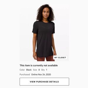 Lululemon All Yours Tee *Veil
Black